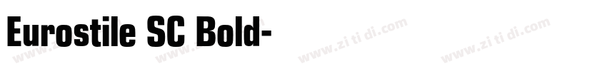 Eurostile SC Bold字体转换